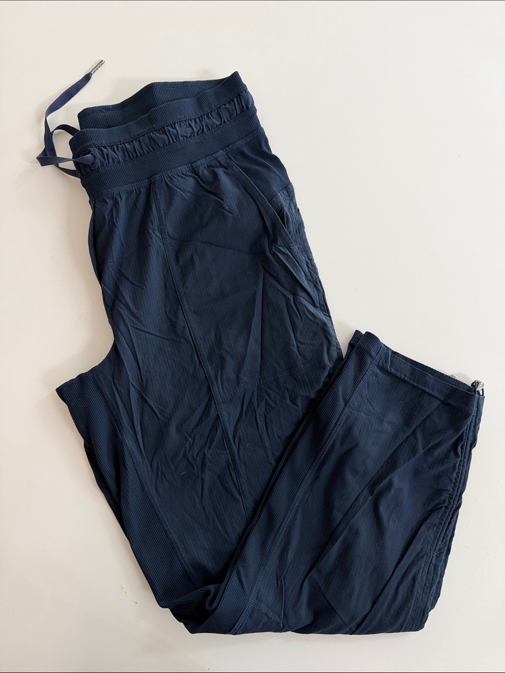 lululemon athletica Navy Blue Capris with Drawstring Waist